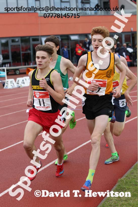 Junior boys 1500 metres, English Schools Track and Field. Photo: David T. Hewitson/Sports for All Pics